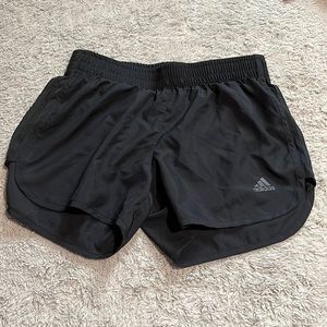 Black Adidas running shorts